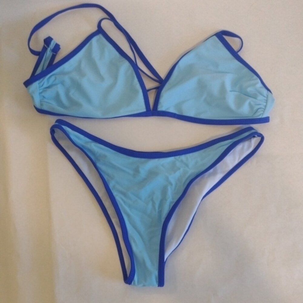 SHEIN Blue 2-Piece Bikini (J115)